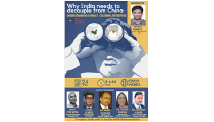 Why India Needs to Decouple from China: Understanding China’s ColonialEnterprise
